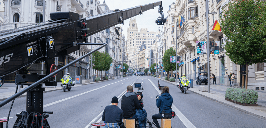 The city of Madrid was the setting for 66 series, 47 feature films and more than 380 commercials in 2022